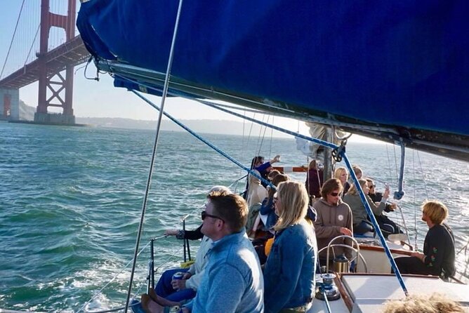 1.5-Hour San Francisco Bay Sailing Tour - Golden Gate Bridge views, with a weather warning