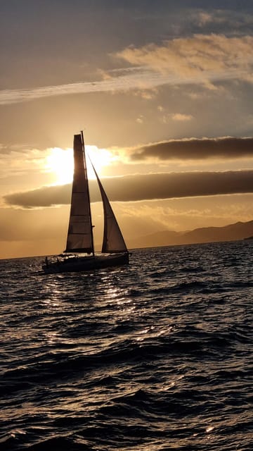 2 hours sunset sailing in a sailboat in Platja d'Aro - Two Hours of Sea, Wind, and Changing Light