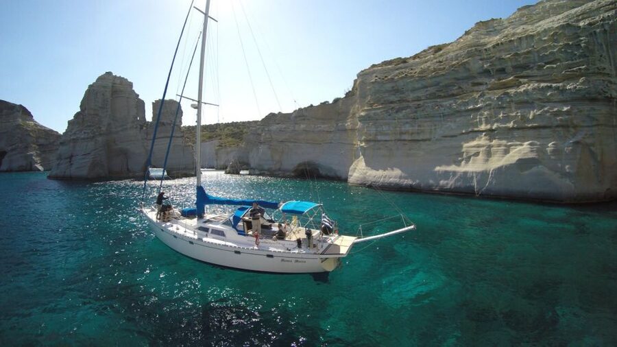 Adamas: Kleftiko Sailing Day Trip with Snorkeling and Lunch - Kleftiko caves by RIB and snorkel gear