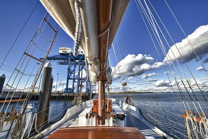 Afternoon Schooner Sightseeing Dolphin Cruise on Charleston Harbor - The Ravenel Bridge and the working harbor
