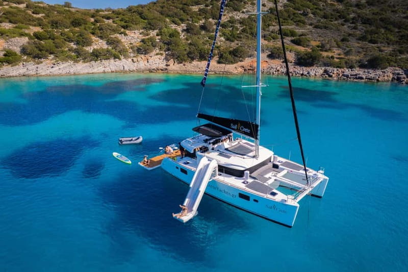 Agios Nikolaos: Sailing Trip Catamaran Lunch and Water Toys - A short look at Spinalonga