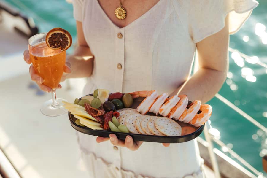 Airlie: Adults Only Sunset Sail with Aperol Spritz/Antipasto - Why the Lady Enid feels different from a standard cruise