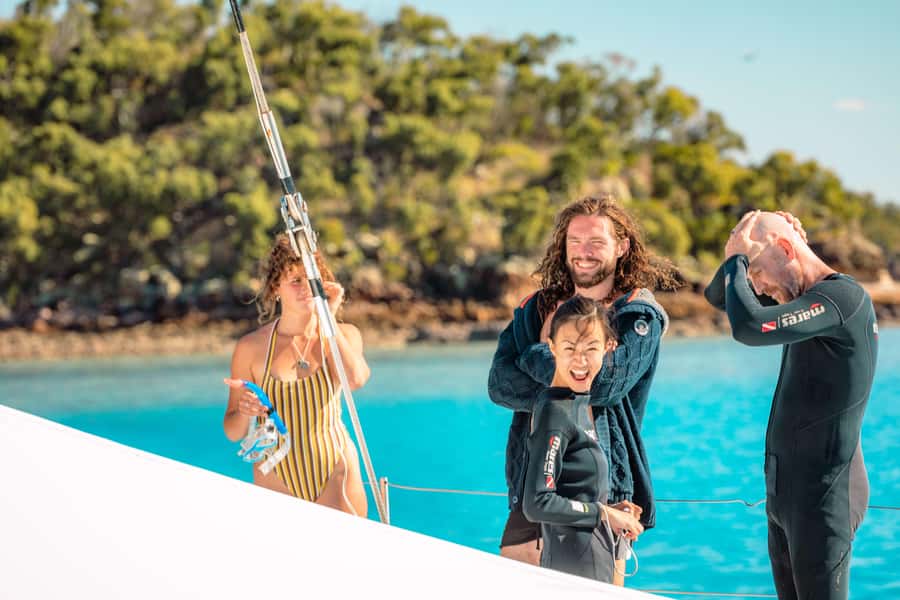 Airlie Beach: 2-Day Whitsunday Islands Sailing Snorkel Tour - Weather, safety, and the flexible route