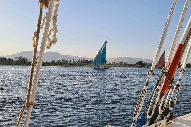 Amazing Sunset sailing by Felucca in Luxor -2 Hours (Private) - Tea on the Nile makes the simple setup work