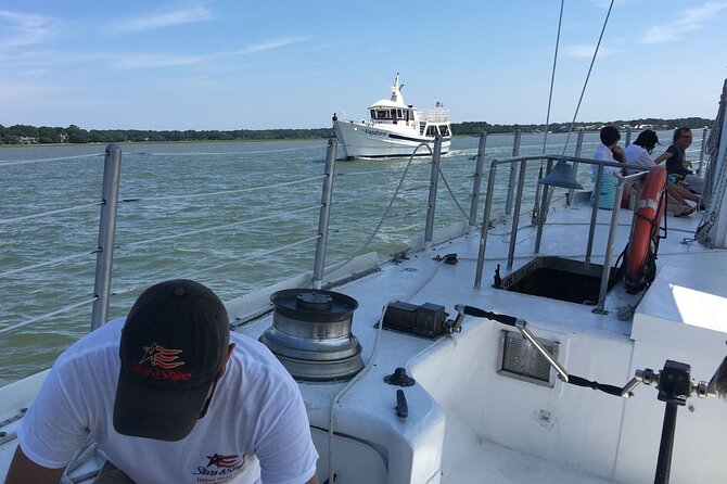 America's Cup 12-Meter Yacht Afternoon Sail from Hilton Head - Who will enjoy Stars & Stripes most?