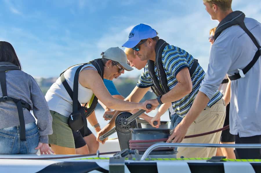 America’s Cup 2-Hour Sailing Experience Waitemata Harbour - Taking the helm on Waitemata Harbour