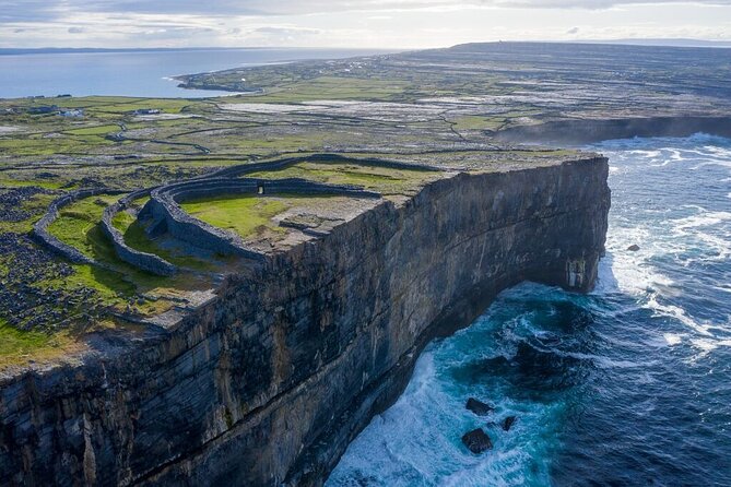 Aran Islands and Cliffs of Moher Day Cruise sailing from Galway City Docks - The Cliffs of Moher from below