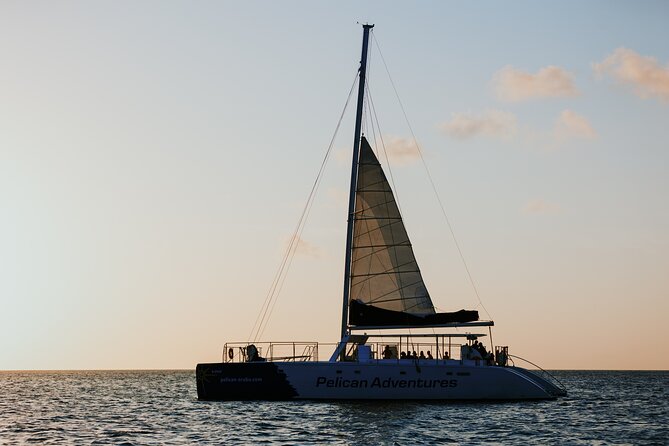 Aruba Sunset Sail Experience - Coastline views from Eagle Beach to the lighthouse