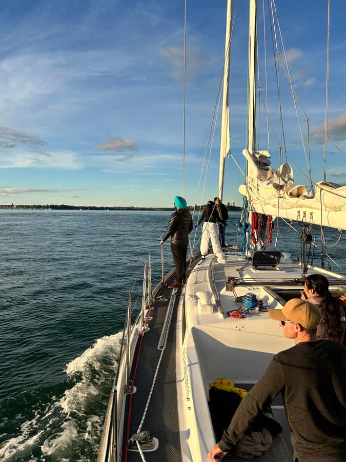 Auckland Harbour 1.5-Hour Sailing Cruise - Leaving the harbor under sail