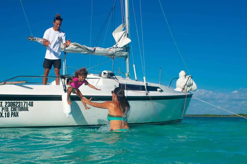 Bacalar: Private Sailboat Tour with Lagoon Swimming - The Pirates Channel and the southern lagoon