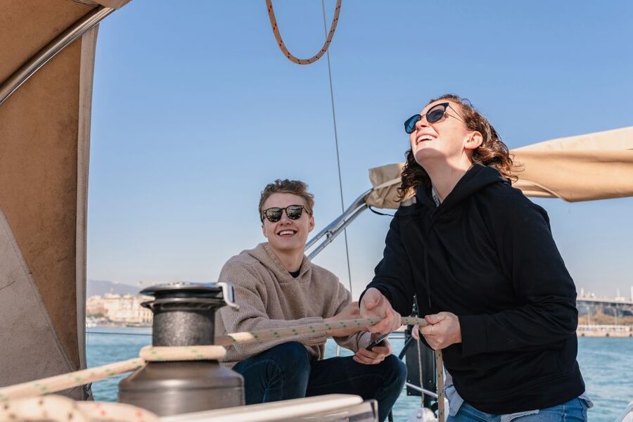 Barcelona: Midday or Sunset Sailing with Open Bar and Snacks - Swimming in the Mediterranean