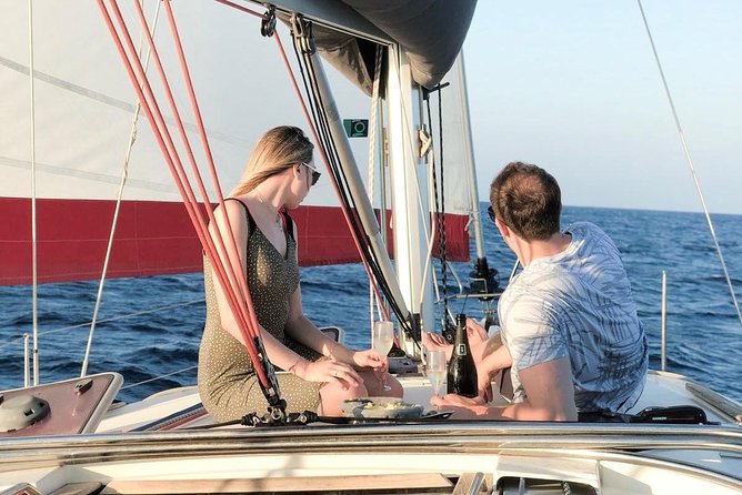 Barcelona Private Sailing Tour with Drinks for Family and Friends - The coastline view toward Sagrada Familia and Tibidabo