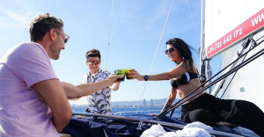 Barcelona: Sailing Tour with Vermouth and Drinks - Vermouth, cava, and a simple snack spread