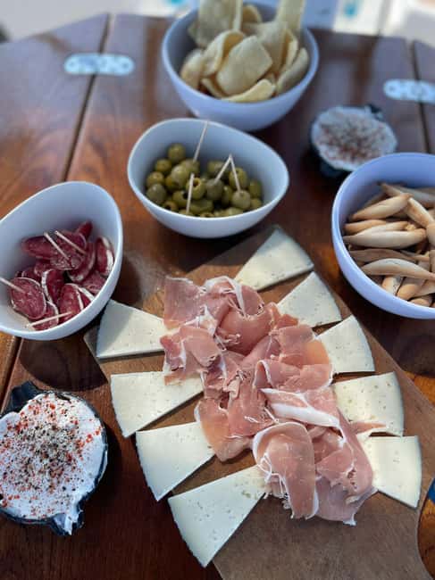 Barcelona: Sailing with Open Bar, Catalan Snack & Swim Stop - The swim and snack stop