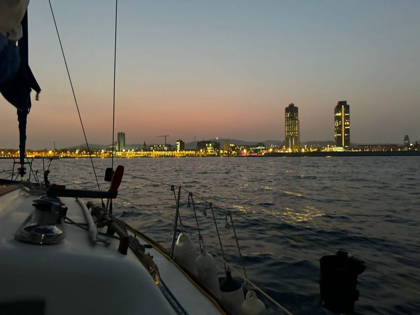Barcelona: Sunset Sailboat Cruise with Drinks and Snacks - Barcelona’s Skyline From the Water