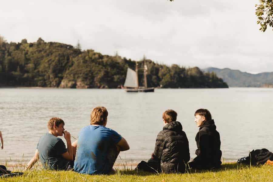 Bay of Islands: Full-Day Tall Ship Sailing Excursion - The quiet bay, swimming, and Motuarohia views