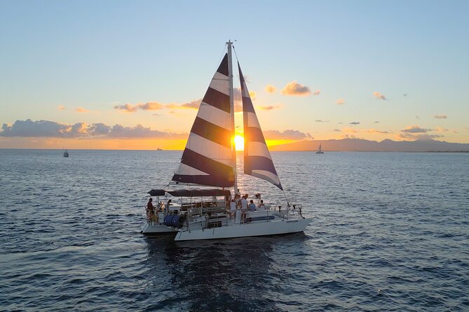 Best Waikiki Sunset Cruise:BYOB Sunset Sail with Swimming - A sunset sail built around swimming