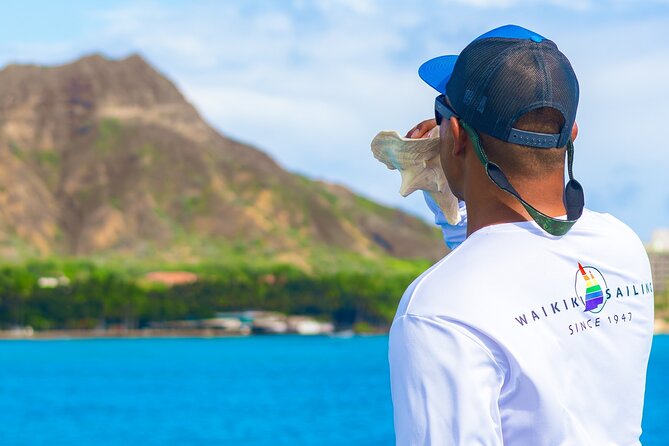 Board from Waikiki Beach for Aloha Hour Sail on Hāwea Catamaran - From the Duke Kahanamoku Statue to open water