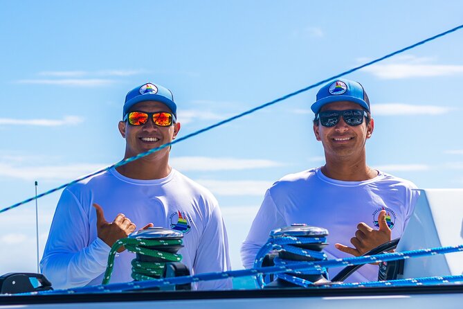 Board from Waikiki Beach for Aloha Hour Sail on Hāwea Catamaran - Marine life is a bonus, not the main promise