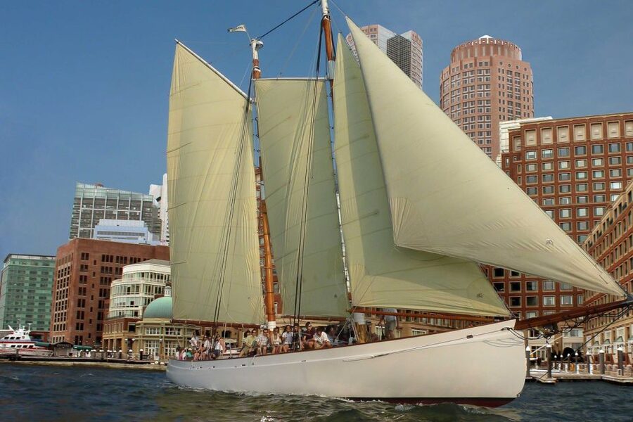 Boston: Harbor Champagne Sunset Sail from Rowes Wharf - Setting Sail from Rowes Wharf