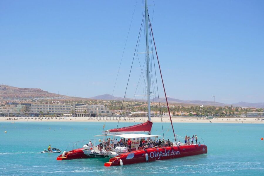 Caleta de Fuste: Catamaran Sailing Experience - Sailing from Caleta de Fuste on the Obycat