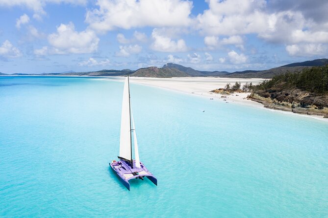 Camira Sailing Adventure through Whitsunday Islands - Sailing out from Airlie Beach