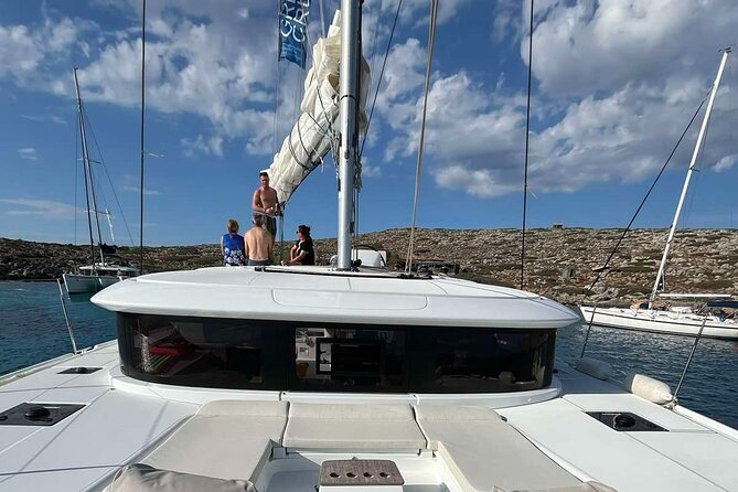 Catamaran Sailing to Dia with Lunch in Heraklion, Crete(EST 2024) - Sailing out of Heraklion on the Lagoon 46