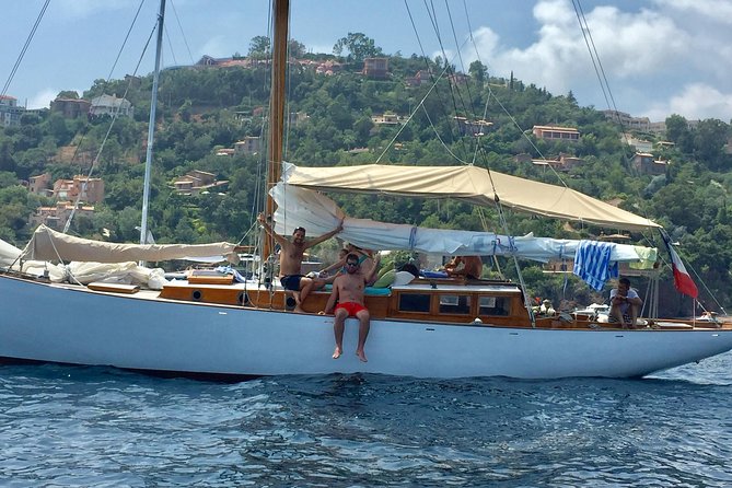 Classic Yacht Sailing in Cannes - The Bay of Cannes under sail