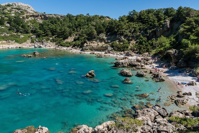 Day Cruise by a Sailing Yacht to the most beautiful bays or Rhodes (Small Group) - Ladiko Beach: A Quieter Place to Slow Down
