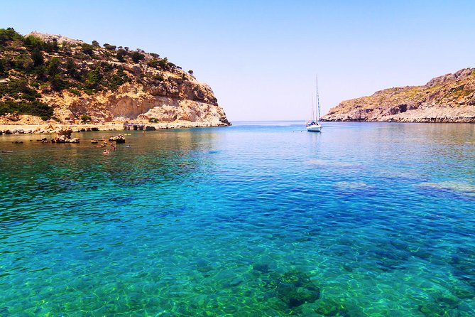 Day Cruise by a Sailing Yacht to the most beautiful bays or Rhodes (Small Group) - Greek Food, Fruit, and Drinks on Board