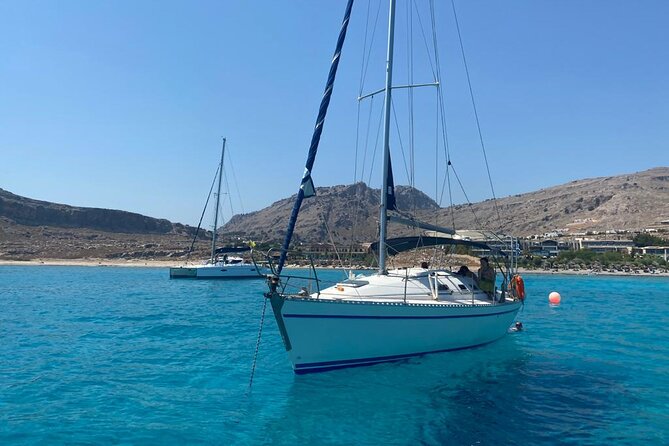 Daytour Sailboat with Lunch/drinks in Lindos area - Sailing the east coast toward the Lindos area