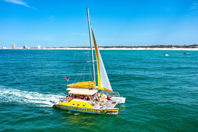 Dolphin Sightseeing on the Privateer Catamaran - Setting out from Grand Lagoon
