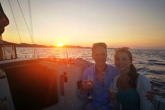 Experience Romantic Sunset Sailing on modern 36ft sail yacht from Zadar - The Monument to the Sun at sunset