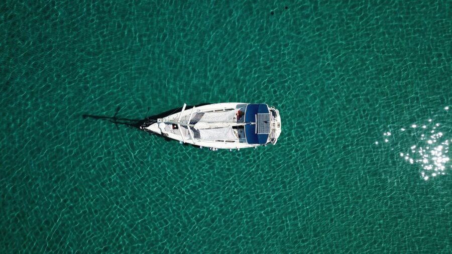 From Nea Fokea: Chalkidiki 6-Hour Cruise by Sailing Boat - Kriopigi adds a beach bar stop