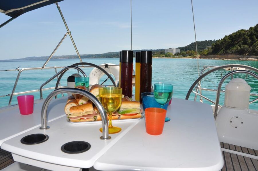 From Nea Fokea: Chalkidiki 6-Hour Cruise by Sailing Boat - What the six and a half hours feel like