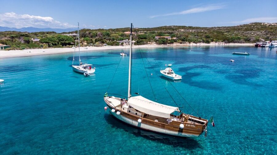From Palau or La Maddalena: Archipelago Sailing Ship Tour - Santa Maria: the easy swim stop