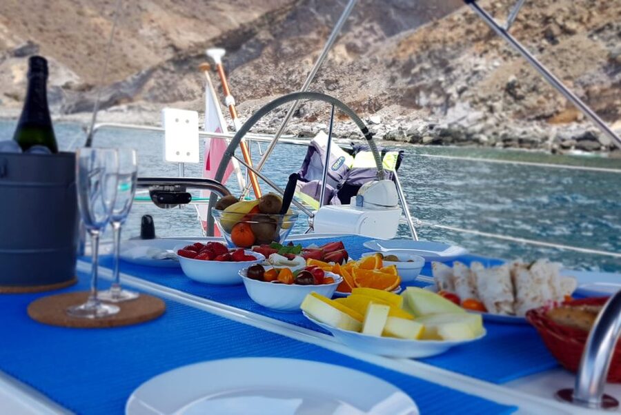 From Puerto de Mogán: Sailboat Trip with Food and Drinks - The swimming and snorkeling stop