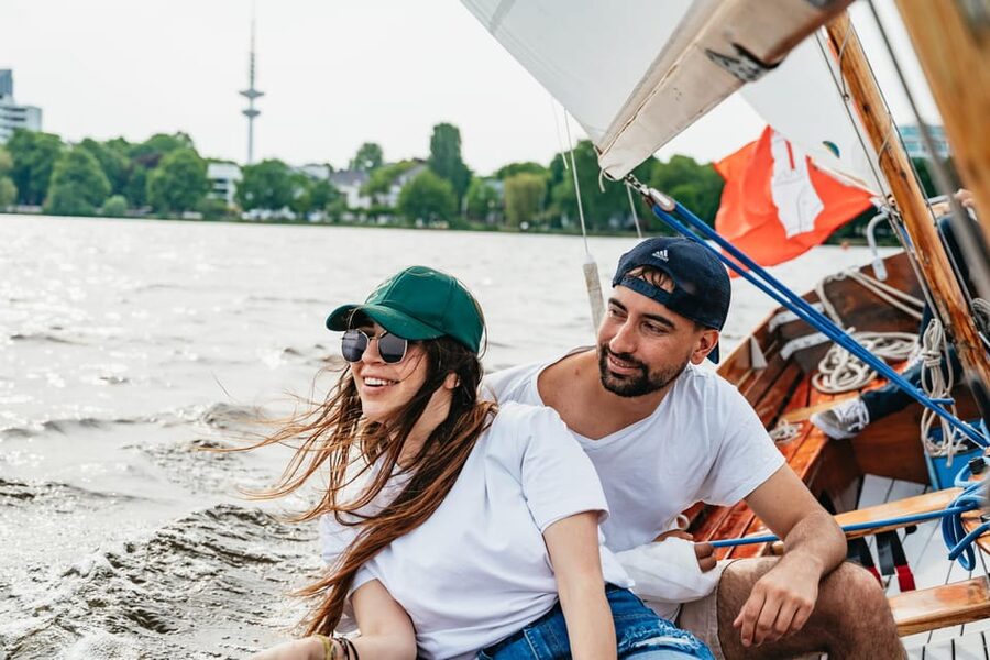 Hamburg: Alster River Sailing Tour on a 2-Masted Sailboat - A classic wooden boat, not a floating bus