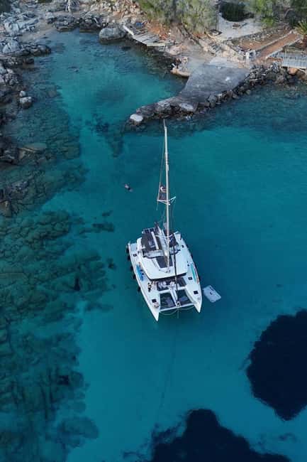 Heraklion Luxury Sailing Catamaran Dia Island | Gourmet Menu - The best parts of this Dia Island sailing day