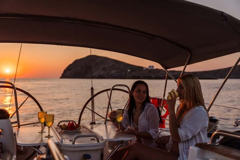 Heraklion: Sunset Sailing Cruise Dia Island with Snorkeling - Swimming, snorkeling, and paddleboarding