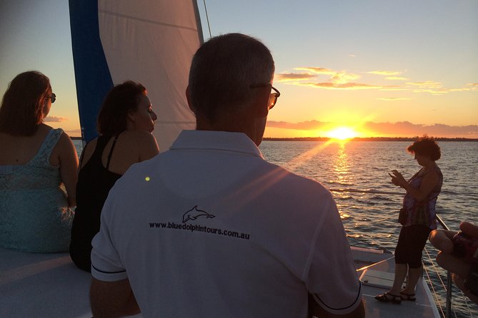 Hervey Bay Champagne Sunset Sail - Meeting the Blue Dolphin at Great Sandy Straits Marina