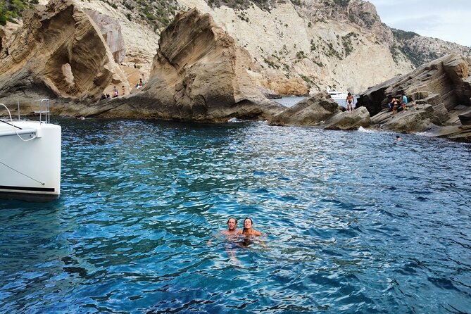 Ibiza & Formentera Private Catamaran Full-Day Sailing Tour - Following the rocky south coast to Playa des Codolar