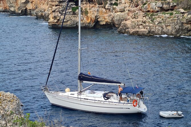 Ibiza & Formentera Private Deluxe Sailing: Full Day - A swimming stop near Ses Salines