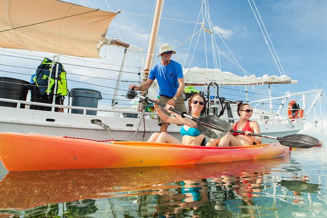 Key West Full-Day Ocean Adventure: Kayak, Snorkel, Sail - Kayaking beneath the mangrove canopy