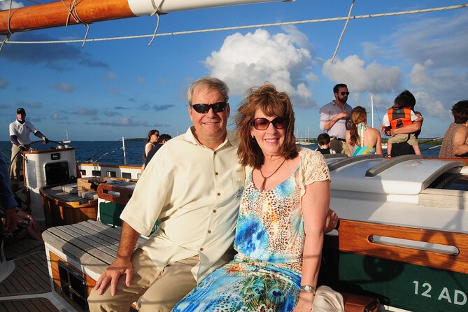 Key West Schooner Sunset Sail with Bar & Hors d'oeuvres - Sunset and Sand Key Lighthouse from offshore