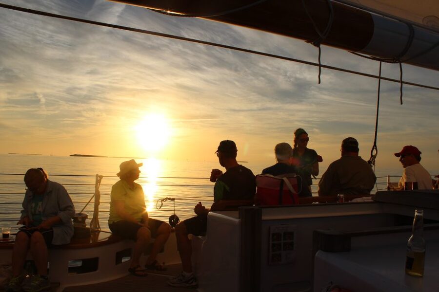 Key West: Schooner Sunset Sail with Food & Drinks - Chasing the last light
