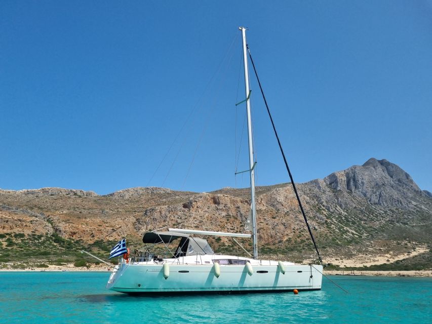 Kissamos: Balos and Gramvousa Private Sailing Trip with Meal - Boat comfort, crew, and group size