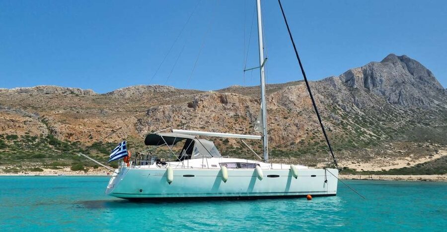 Kissamos: Balos and Gramvousa Private Sailing Trip with Meal - Leaving Kissamos Port for Balos Lagoon