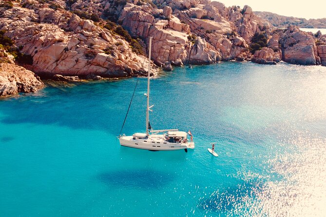 La Maddalena Archipelago Sailing Tour with Lunch from Palau - Budelli and Spiaggia Rosa: beautiful, but not a normal beach stop
