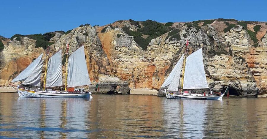 Lagos: Ponta Piedade Sail & Caves Cruise w/Portuguese Tapas - Sailing out of Lagos Marina